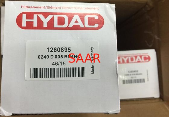 1251451, 0240D003ON/-V Hydac Basınç Filtre Elemeni Değiştirme 0240D 0260D 0280D Serisi ISO Onaylandı