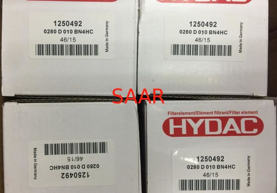 1251451, 0240D003ON/-V Hydac Basınç Filtre Elemeni Değiştirme 0240D 0260D 0280D Serisi ISO Onaylandı