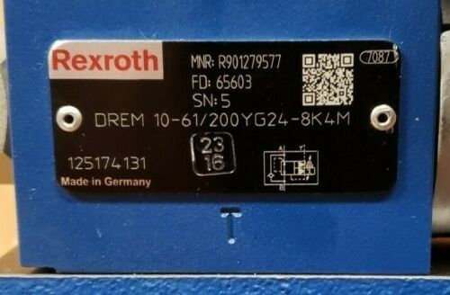 R901279577 DREM10-6X / 200YG24-8K4M DREM10-61 / 200YG24-8K4M Oransal Basınç Düşürücü Valf