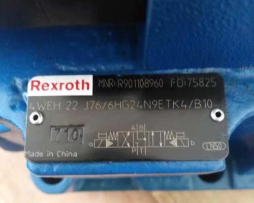 R901108960 4WEH22J76/6HG24N9ETK4/B10 4WEH22J7X/6HG24N9ETK4/B10 Tip 4WEH22J Yönlü Spool Valf