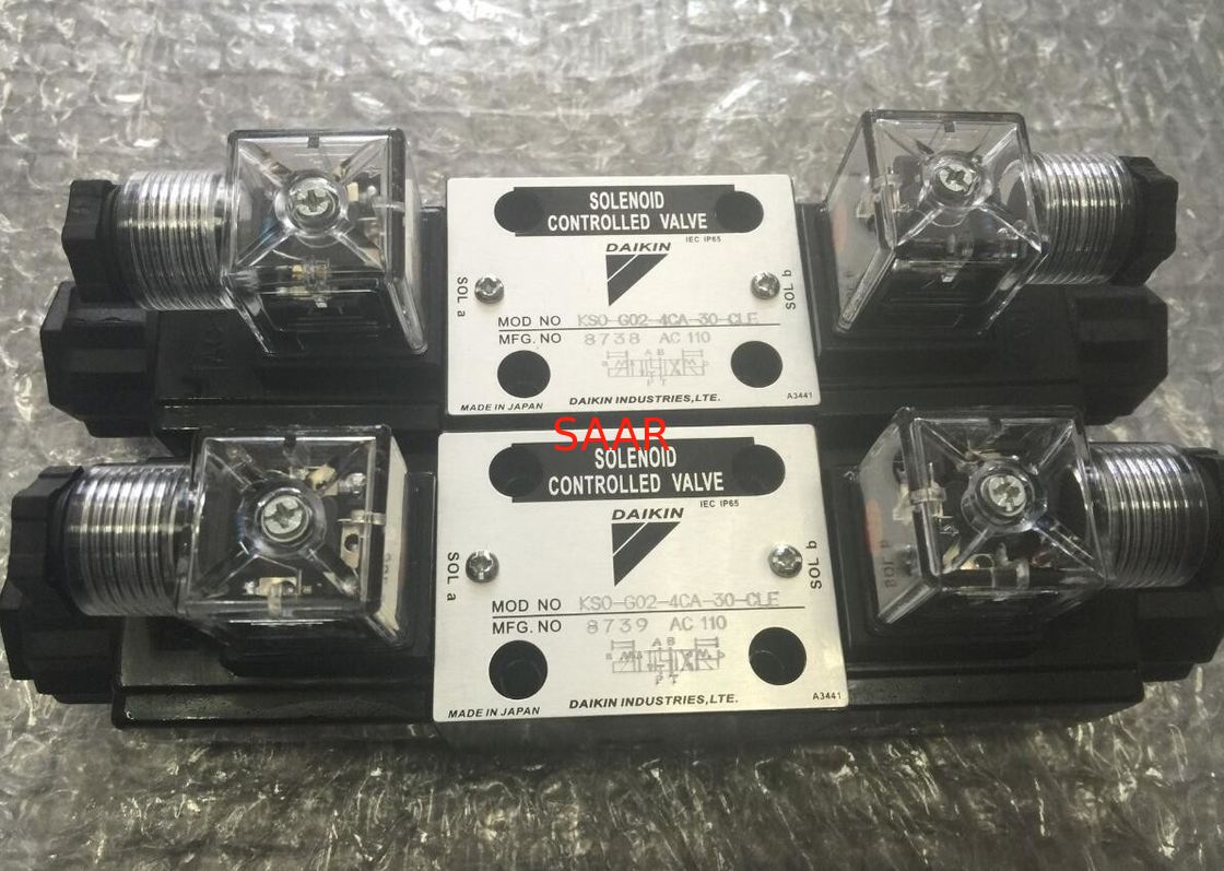 KSO-G02-2A-2TD-30, KSO-G02-3BA-30 Endüstriyel Hidrolik Valf Daikin KSO-G02 Serisi Solenoid İşletilen Valf