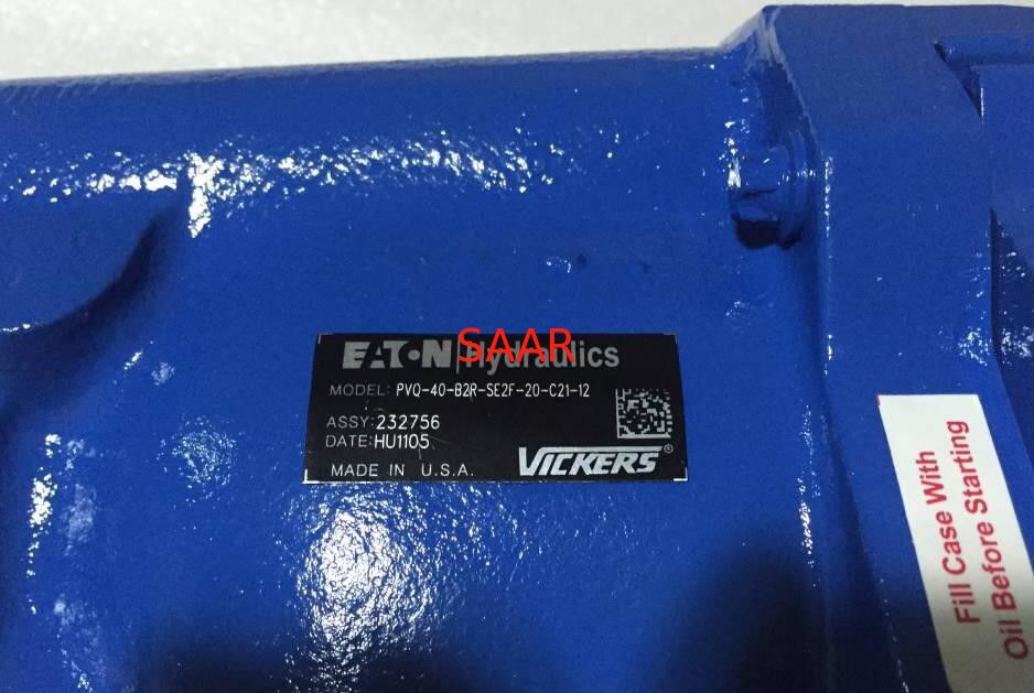 02-341597, PVQ10-A2R-SE3S-20-CM7-12 Eaton Vickers Piston Pompaları PVQ10 PVQ13 Serisi Endüstriyel Uygulamalar İçin