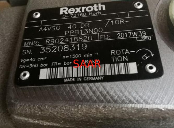 R902418820 A4VSO40DR/10R-PPB13N00 Rexroth A4VSO40DR Tipi Eksenel Pistonlu Değişken Pompa
