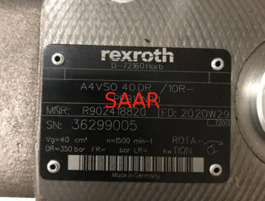 R902418820 A4VSO40DR/10R-PPB13N00 Rexroth A4VSO40 Serisi Pistonlu pompa Stokta Mevcut