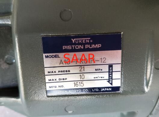 Yuken A10FR01B-12, A10FR01C-12, A10FR01H-12, A10LR01H-12, A10LR01HK-10 A Serisi Değişken Taşınma Mühür Pompası